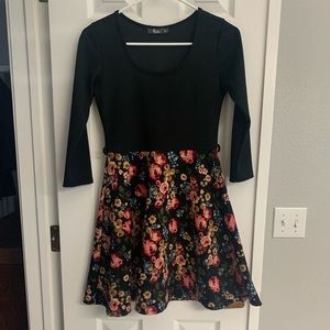 Pinc Floral Print Dress